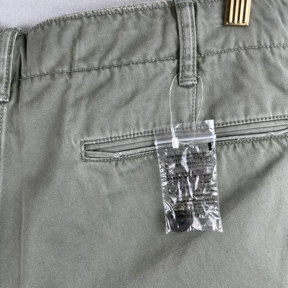 Uniqlo Vintage Regular Fit Chino Pants Men 38x32 Olive Green Preppy Normcore NWT